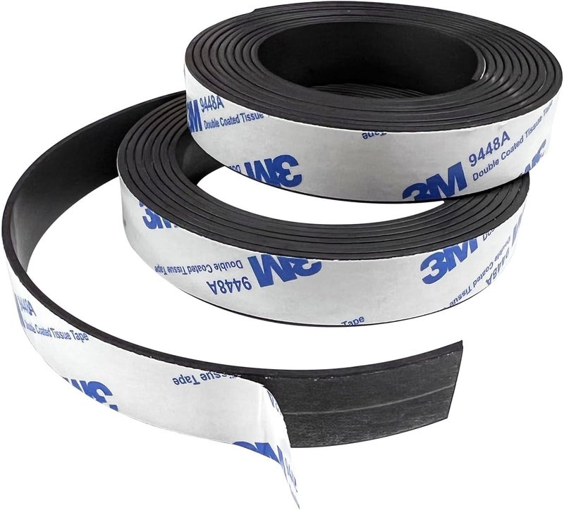 MVISUAL Store Magnetic Tape A+B, Inter-Absorbing Magnetic Tape Strip, Magnetic Strips with Adhesive Backing for Fly Screen (6.6 ft + 6.6 ft) - Image 2
